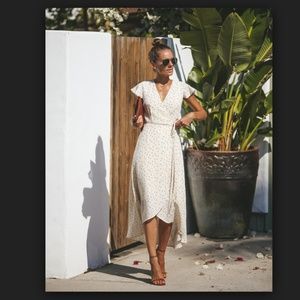 Vici Sweetly Sprinkled wrap dress - small